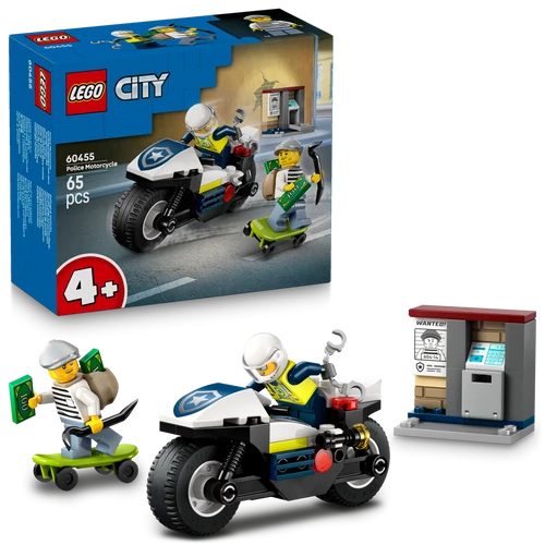 Kép 4/9 - LEGO® City - Üldözés rendőrségi motorkerékpárral