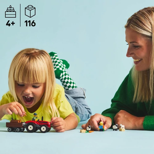 Kép 4/9 - LEGO® City - Piros traktor, utánfutó és juhok