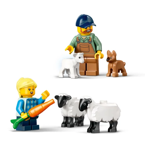 Kép 5/9 - LEGO® City - Piros traktor, utánfutó és juhok