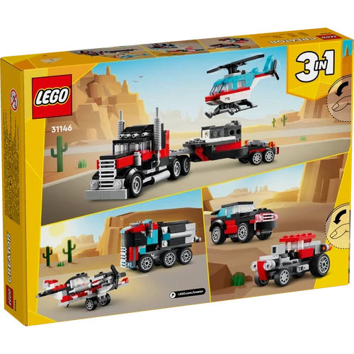 Kép 10/10 - LEGO® Creator - Platós teherautó és helikopter