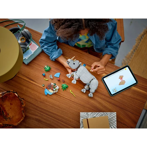 Kép 5/9 - LEGO® - Creator - Vadállatok: Fenséges orrszarvú madarakkal