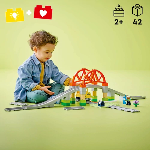Kép 2/9 - LEGO® DUPLO Town - Vasúti híd és sínek kiegészítő szett