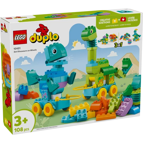 Kép 2/9 - LEGO® DUPLO® - 3 az 1-ben guruló dinók