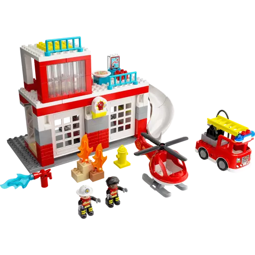 LEGO® DUPLO® - Tűzoltóállomás és helikopter