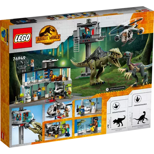 Kép 10/10 - LEGO® Jurassic World - Giganotosaurus és therizinosaurus támadás