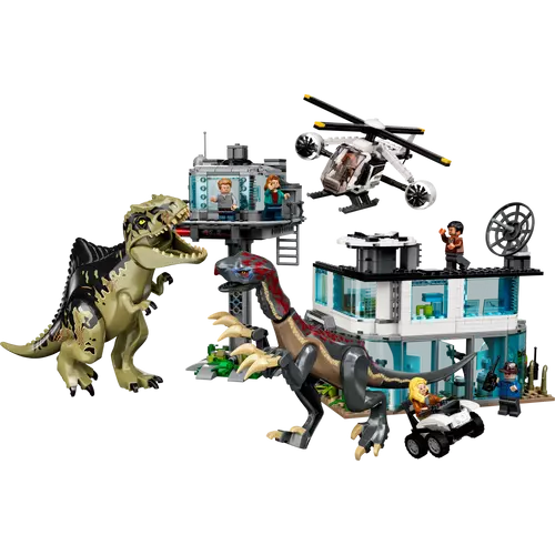 LEGO® Jurassic World - Giganotosaurus és therizinosaurus támadás