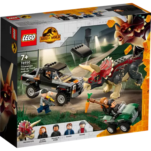 Kép 9/10 - LEGO® Jurassic World - Triceratops támadása a teherautó ellen