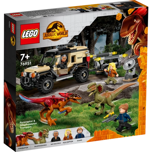 Kép 9/10 - LEGO® Jurassic World - Pyroraptor és Dilophosaurus szállítás