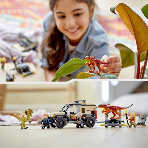 Kép 4/10 - LEGO® Jurassic World - Pyroraptor és Dilophosaurus szállítás
