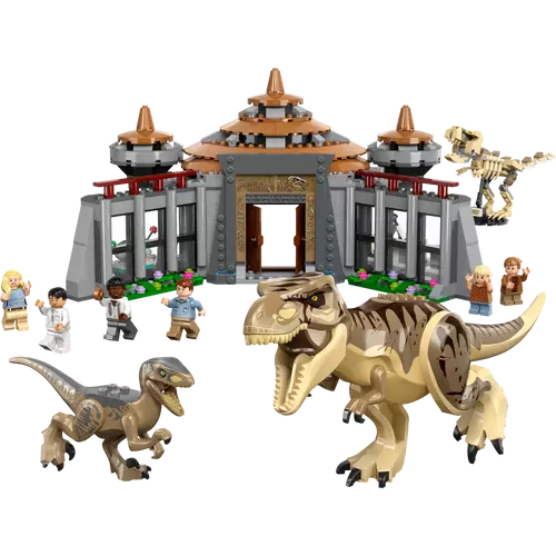 LEGO® Jurassic World - Látogatóközpont: T Rex és raptortámadás