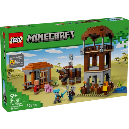 Kép 2/9 - LEGO® Minecraft® - A Fosztogató őrtorony és a Romboló