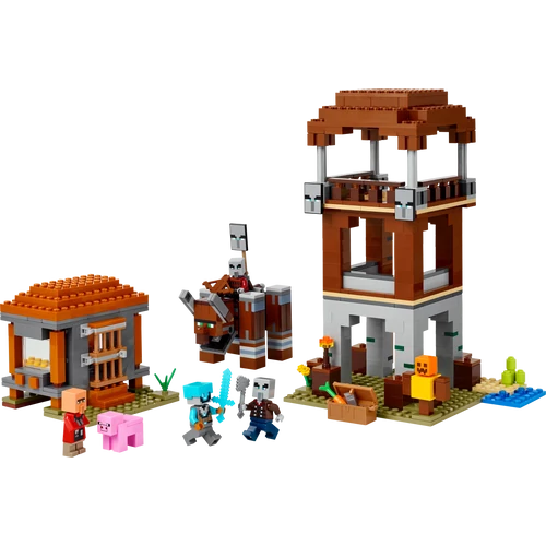 LEGO® Minecraft® - A Fosztogató őrtorony és a Romboló