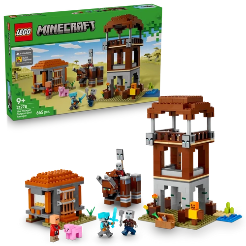 Kép 4/9 - LEGO® Minecraft® - A Fosztogató őrtorony és a Romboló
