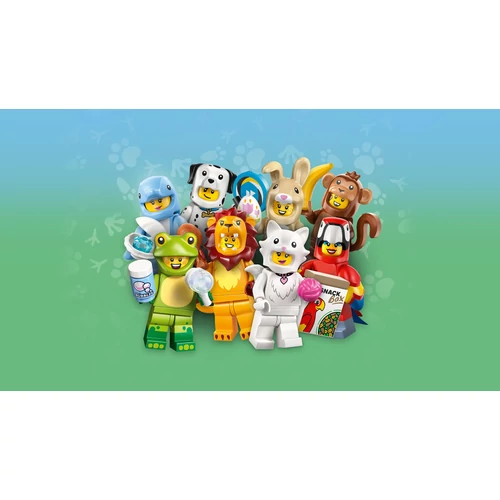 Kép 5/5 - LEGO® Minifigurák -  aranyos nyuszi jelmezt viselő minifigura