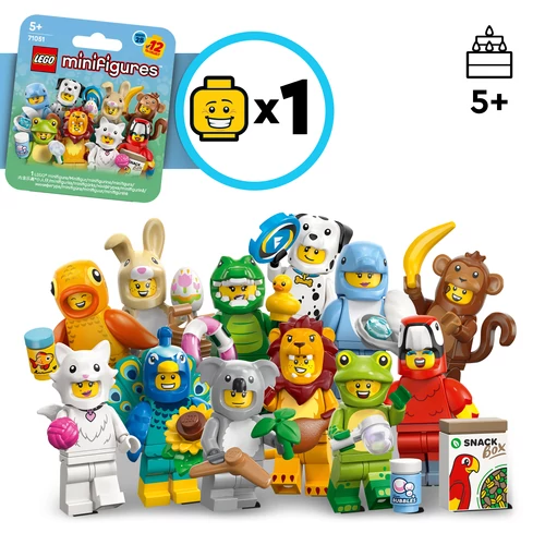 Kép 7/7 - LEGO® Minifigurák -  bolyhos macska jelmezt viselő minifigura