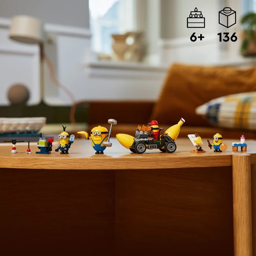 Kép 5/8 - LEGO® Minions - Minyonok és banánautó