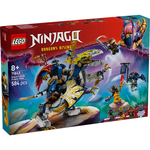 Kép 2/9 - LEGO® NINJAGO® - Rouge sárkánylovas robotja