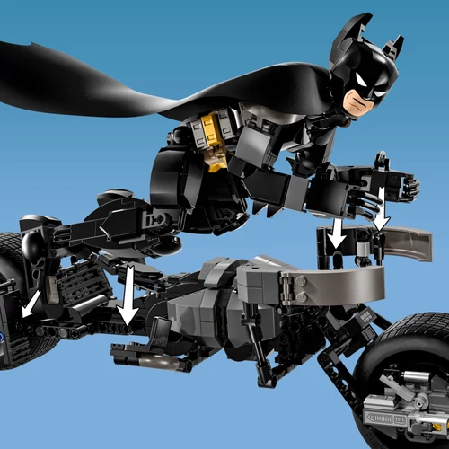 Kép 6/9 - LEGO® DC - Batman™ építőfigura és a batmotor