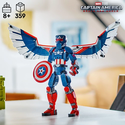 Kép 5/9 - LEGO® MARVEL - Az új Amerika Kapitány építőfigura
