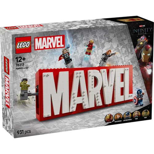 Kép 7/8 - LEGO® Marvel - MARVEL logó és minifigurák