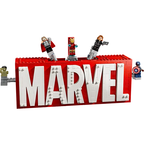 LEGO® Marvel - MARVEL logó és minifigurák