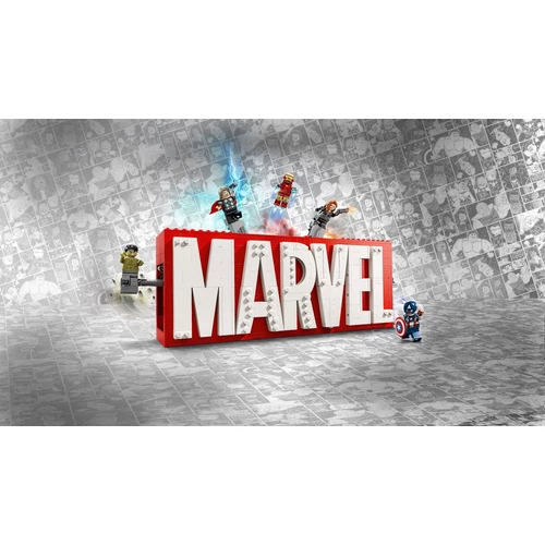 Kép 5/8 - LEGO® Marvel - MARVEL logó és minifigurák