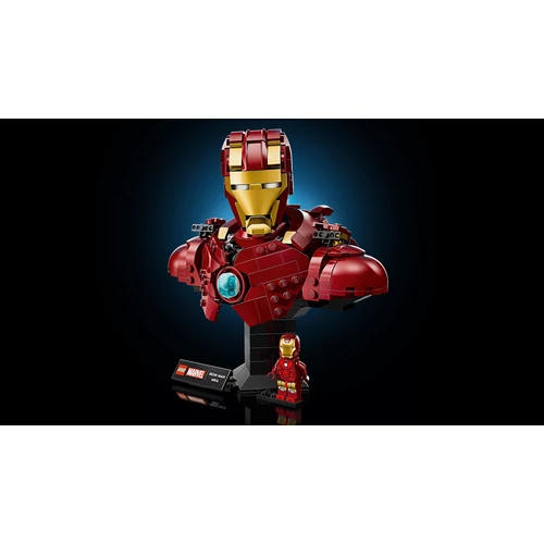 Kép 9/9 - LEGO® Marvel | Vasember MK4 mellszobor