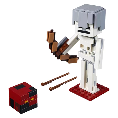 Kép 3/3 - LEGO® Minecraft® - BigFig Csontváz magmakockával